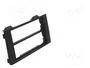 ACV Bastidor de montaje de radio para Iveco 2 DIN, negro