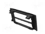 ACV Bastidor de montaje de radio para Iveco 2 DIN, negro