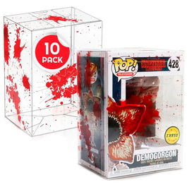 EVORETRO Set 10 Protectores Efecto Bala y Sangre para Funko POP 16x12x9cm Plástico PET