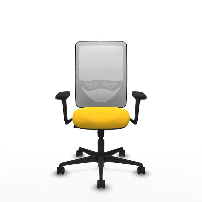 PIQUERAS Y CRESPO Silla de oficina Zulema con mecanismo Sincro, Amarillo y Blanco PIQUERAS Y CRESPO Silla de oficina Zulema con mecanismo Sincro, Amarillo y Blanco
