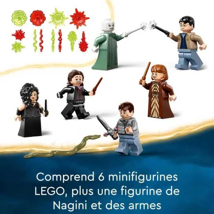 LEGO Harry Potter 76415 La batalla de Hogwarts, juguete del castillo con minifigurina Voldemort