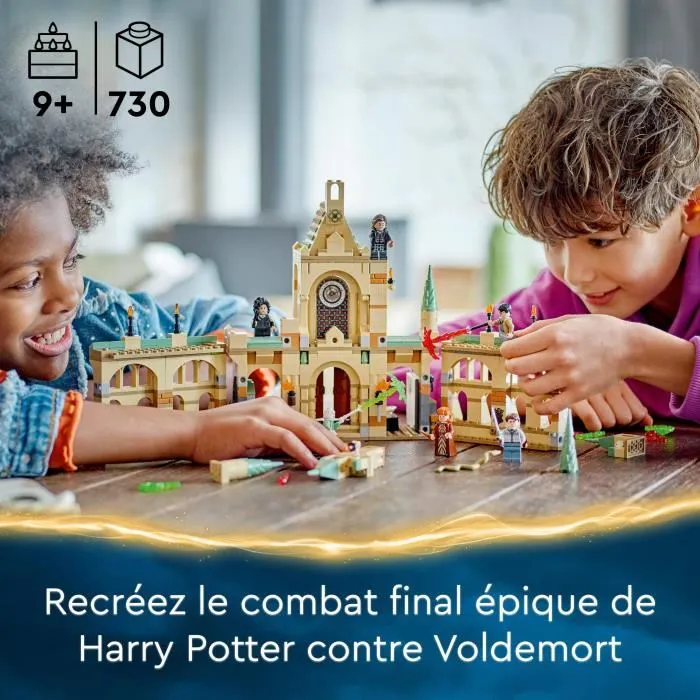 LEGO Harry Potter 76415 La batalla de Hogwarts, juguete del castillo con minifigurina Voldemort