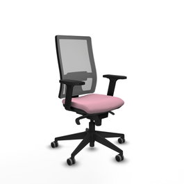 PIQUERAS Y CRESPO Silla de oficina Horna Rosa y Gris
