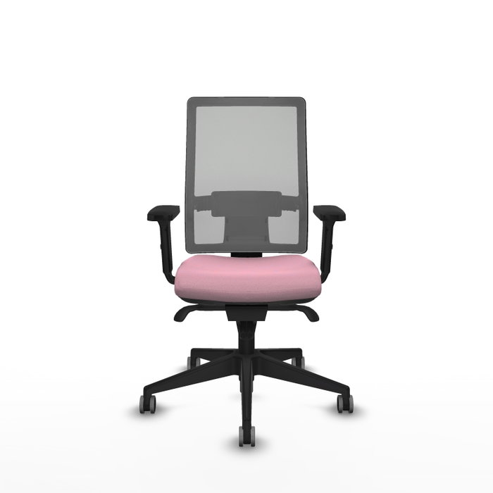 PIQUERAS Y CRESPO Silla de oficina Horna Rosa y Gris