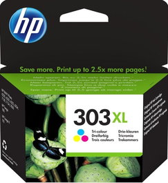HP Cartucho de Tinta Original 303XL Tricolor T6N03AE