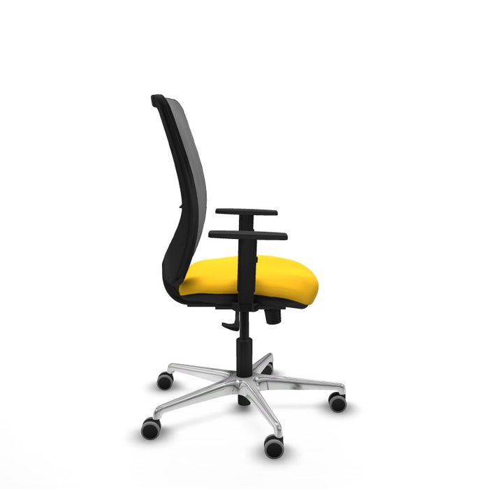 PIQUERAS Y CRESPO Silla de oficina Zulema con mecanismo Sincro, Amarillo y Gris PIQUERAS Y CRESPO Silla de oficina Zulema con mecanismo Sincro, Amarillo y Gris