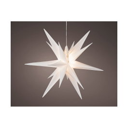 Lumineo Figura LED de estrella blanca con 6 LEDs para exterior