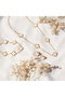 Heliophilia Silver Sdf-Gld-Clefset Conjunto Collar Pulsera Pendientes Latón Circonio Dorado 45 cm 23 cm