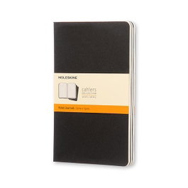 Moleskine Set de 3 libretas Cahier L rayas negro 13x21 cm