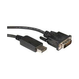 ROLINE Cable adaptador de vídeo DisplayPort a DVI 5m