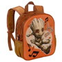 Marvel I am Groot Mochila Preescolar 3D Pequeña Soundtrack Multicolor, 31x26x11cm, Compartimento Principal y Bolsillos Laterales