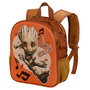 Marvel I am Groot Mochila Preescolar 3D Pequeña Soundtrack Multicolor, 31x26x11cm, Compartimento Principal y Bolsillos Laterales