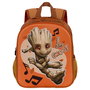 Marvel I am Groot Mochila Preescolar 3D Pequeña Soundtrack Multicolor, 31x26x11cm, Compartimento Principal y Bolsillos Laterales