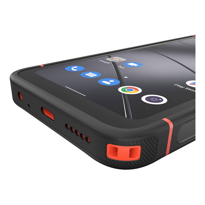 Gigaset GX4 Pro - Smartphone Android 12, pantalla 6.1 pulgadas HD+ de 15.4 cm, 16 MP cámara frontal, batería intercambiable, certificación IP68 y MIL-STD-810H, color negro