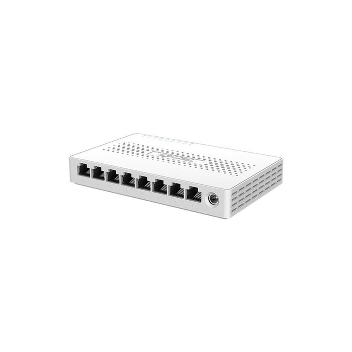 Tenda Switch de Escritorio SM108, 8 Puertos RJ45 Gigabit 2.5GE, Conmutador Plug and Play, 40 Gbps, Montaje en Pared, Compatible IEEE802.3, 100-240V