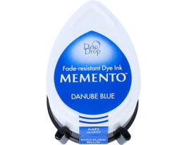 Tsukineko Almohadilla de tinta MEMENTO Danubio azul translúcida 32x50mm