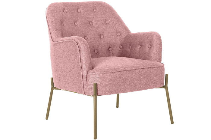 DKD Home Decor Set de 2 Sillones Modernos Rosa y Negro