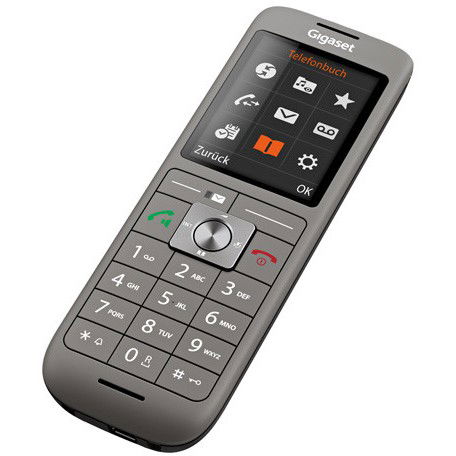 Gigaset CL660 HX Teléfono DECT Inalámbrico Gris con Altavoz y Pantalla TFT de 2.4"