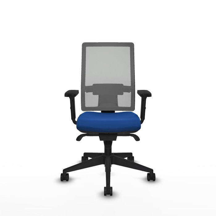 PIQUERAS Y CRESPO Silla de oficina Horna Azul y Gris con mecanismo Sincro PIQUERAS Y CRESPO Silla de oficina Horna Azul y Gris con mecanismo Sincro