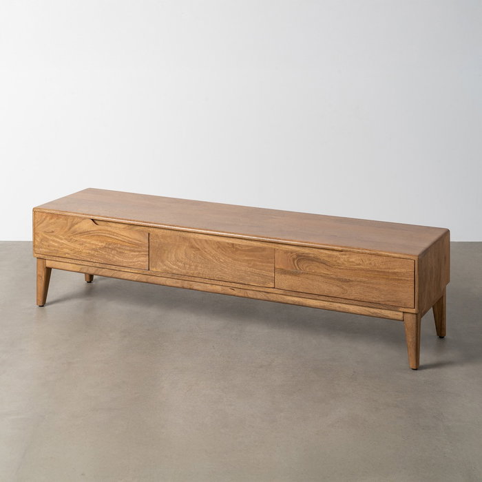 Mueble Tv Natural Madera de Mango 160 X 40 X 40 cm