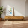 Mueble Tv Natural Madera de Mango 160 X 40 X 40 cm