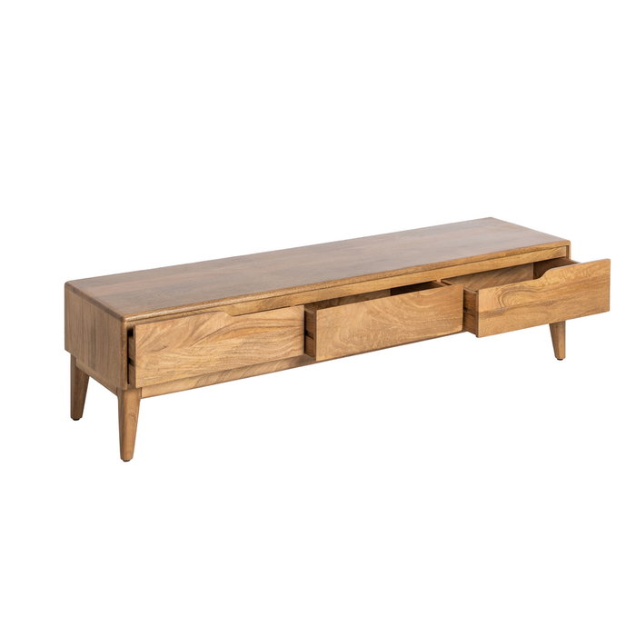 Mueble Tv Natural Madera de Mango 160 X 40 X 40 cm