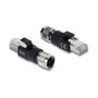 DeLOCK 90834 Adaptador M12 8 pin Hembra a RJ45 Macho Negro