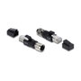 DeLOCK 90834 Adaptador M12 8 pin Hembra a RJ45 Macho Negro