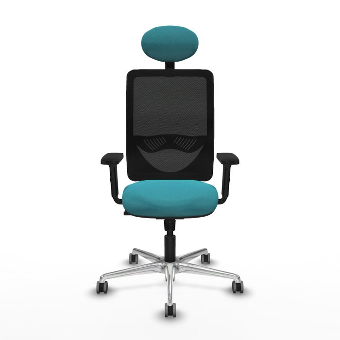 PIQUERAS Y CRESPO Silla de oficina Zulema con mecanismo Sincro, Turquesa y Negro PIQUERAS Y CRESPO Silla de oficina Zulema con mecanismo Sincro, Turquesa y Negro