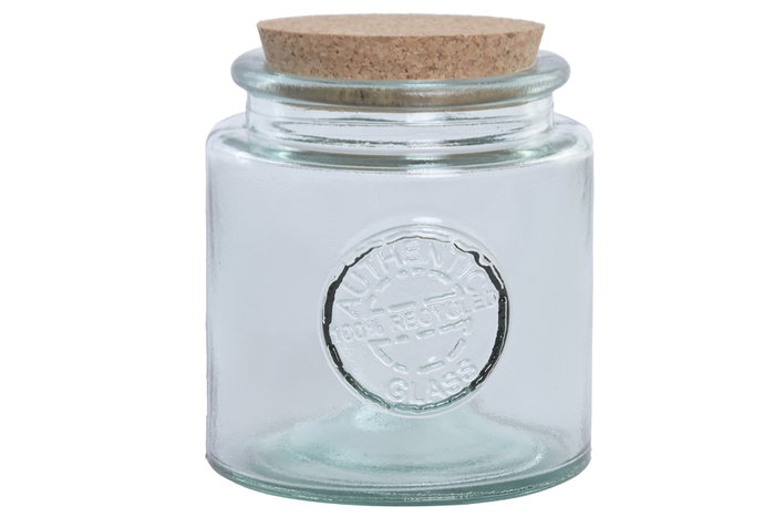 DKD Home Decor Tarro de Vidrio Reciclado con Corcho 800ml (Pack de 6) DKD Home Decor Tarro de Vidrio Reciclado con Corcho 800ml (Pack de 6)