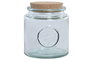 DKD Home Decor Tarro de Vidrio Reciclado con Corcho 800ml (Pack de 6)
