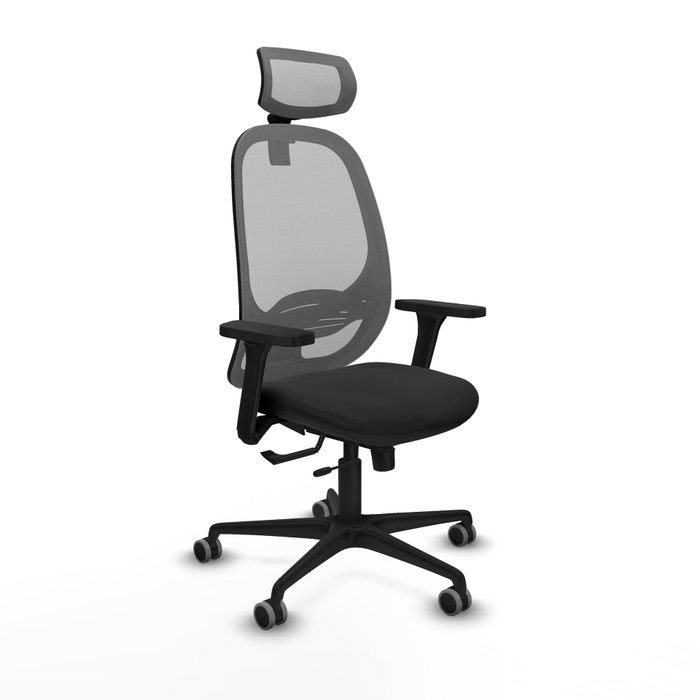 PIQUERAS Y CRESPO Silla de oficina Cilanco con mecanismo Sincro/Traslack, Negro y Gris PIQUERAS Y CRESPO Silla de oficina Cilanco con mecanismo Sincro/Traslack, Negro y Gris