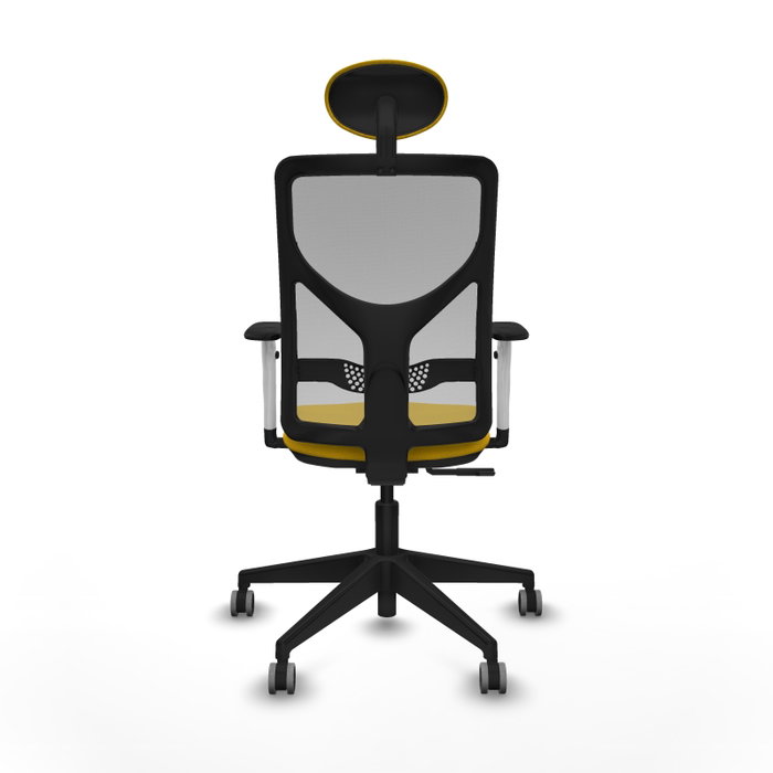 PIQUERAS Y CRESPO Silla de oficina Motilla con mecanismo Sincro, Amarillo y Gris PIQUERAS Y CRESPO Silla de oficina Motilla con mecanismo Sincro, Amarillo y Gris