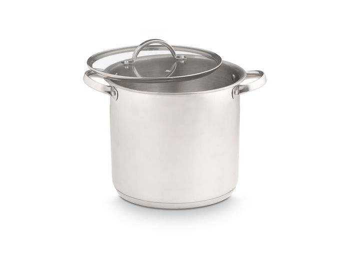 Kinvara Olla Induccion con Tapa de Cristal 24 cm (Set de 4)