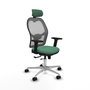 PIQUERAS Y CRESPO Silla de oficina Jorquera Sincro/Traslack Verde esmeralda y Gris