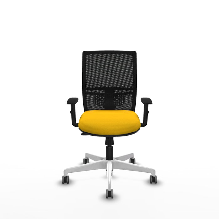 PIQUERAS Y CRESPO Silla de oficina Yunquera con mecanismo Sincro/Traslack, Amarillo y Negro PIQUERAS Y CRESPO Silla de oficina Yunquera con mecanismo Sincro/Traslack, Amarillo y Negro