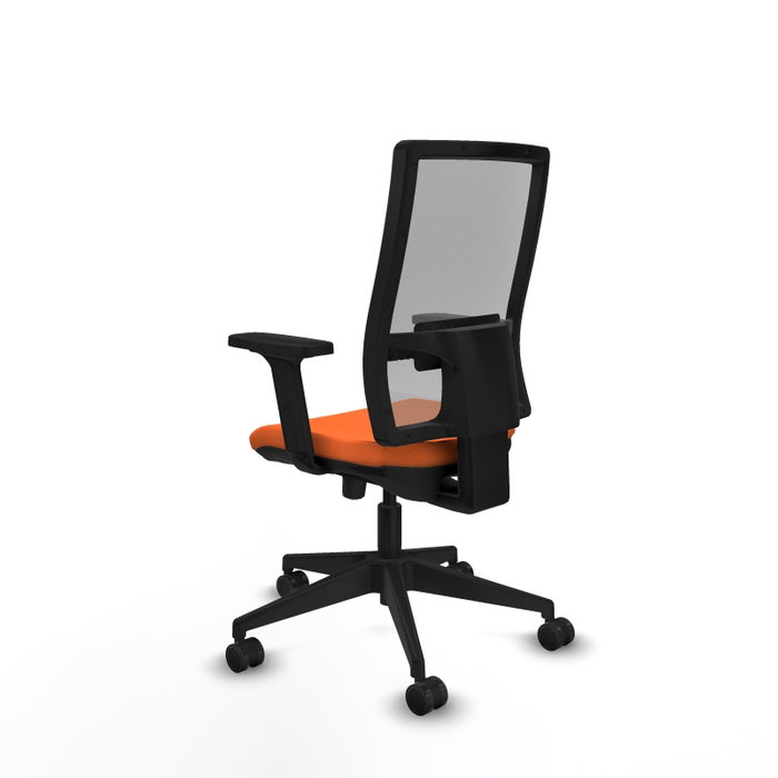 PIQUERAS Y CRESPO Silla de oficina Horna Naranja/Gris con mecanismo Sincro/Traslack PIQUERAS Y CRESPO Silla de oficina Horna Naranja/Gris con mecanismo Sincro/Traslack