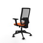 PIQUERAS Y CRESPO Silla de oficina Horna Naranja/Gris con mecanismo Sincro/Traslack
