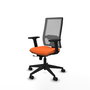 PIQUERAS Y CRESPO Silla de oficina Horna Naranja/Gris con mecanismo Sincro/Traslack