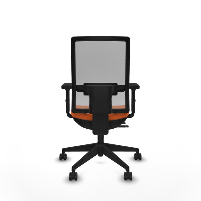 PIQUERAS Y CRESPO Silla de oficina Horna Naranja/Gris con mecanismo Sincro/Traslack PIQUERAS Y CRESPO Silla de oficina Horna Naranja/Gris con mecanismo Sincro/Traslack