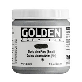 Golden Colores Acrílicos Heavy Body Negra Mica Flake (Fino) 237 ml