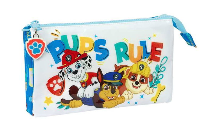 Portatodo Triple The Paw Patrol Pups rule Azul 22 x 12 x 3 cm