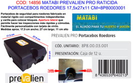 MATABI Prevalien Pro Raticida Portacebos Roedores