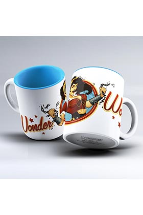 Wonder Woman Cadena Taza Cerámica Dc Universe