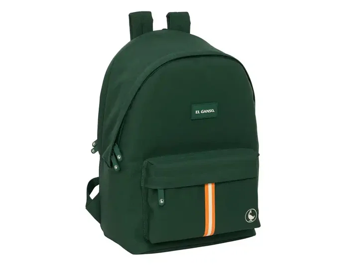Safta Mochila Doble Para Portátil 15,6'' + USB El Ganso Basics Green