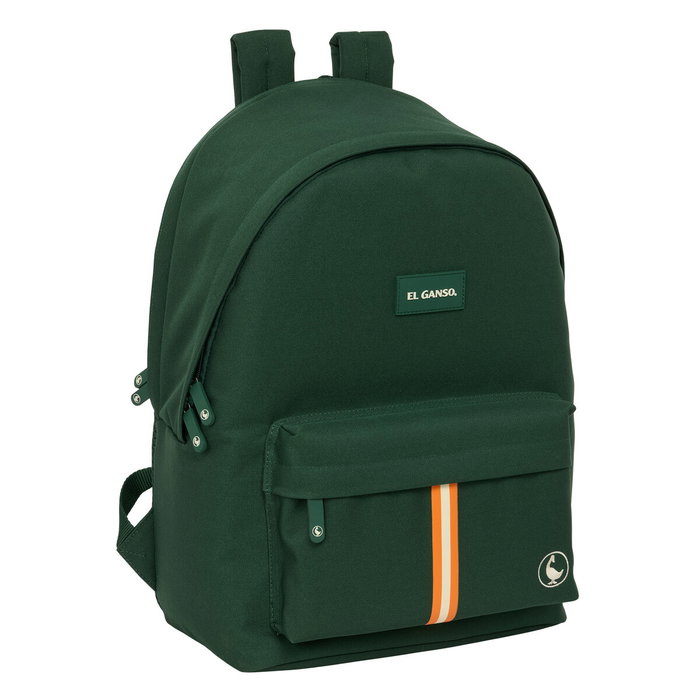 Safta Mochila Doble Para Portátil 15,6'' + USB El Ganso Basics Green