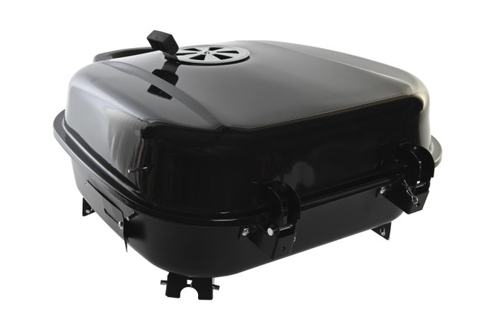 DKD Home Decor Barbacoa Negro Plateado 42 x 34 x 44.5 cm