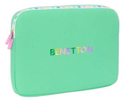 Funda para Portátil Benetton Mint Verde 15,6'' 39,5 x 27,5 x 3,5 cm