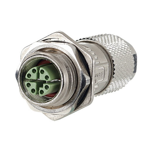 METZ CONNECT Conector M12 Buchse Macho IP67 Flanschgeschirmt Cat. 6A (MMF881A315-0001) para Cable, X-Kodiert, Niquel/Dorado METZ CONNECT Conector M12 Buchse Macho IP67 Flanschgeschirmt Cat. 6A (MMF881A315-0001) para Cable, X-Kodiert, Niquel/Dorado