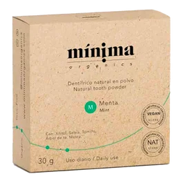 MINIMA ORGANICS Dentífrico en Polvo Menta Lata 30g